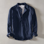 CALLEN | LINEN MANDARIN SHIRT