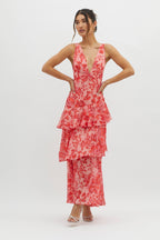 Amelia | Bloom Straight-Cut Midi Dress