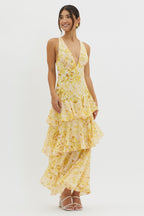 Amelia | Bloom Straight-Cut Midi Dress