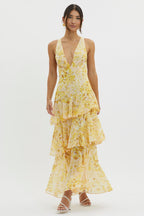 Amelia | Bloom Straight-Cut Midi Dress