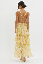 Amelia | Bloom Straight-Cut Midi Dress