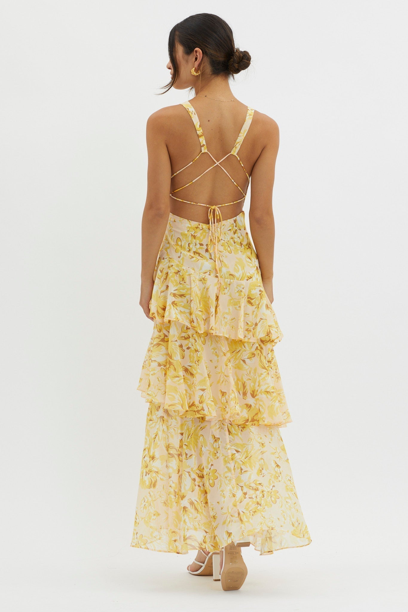 Amelia | Bloom Straight-Cut Midi Dress