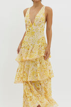 Amelia | Bloom Straight-Cut Midi Dress