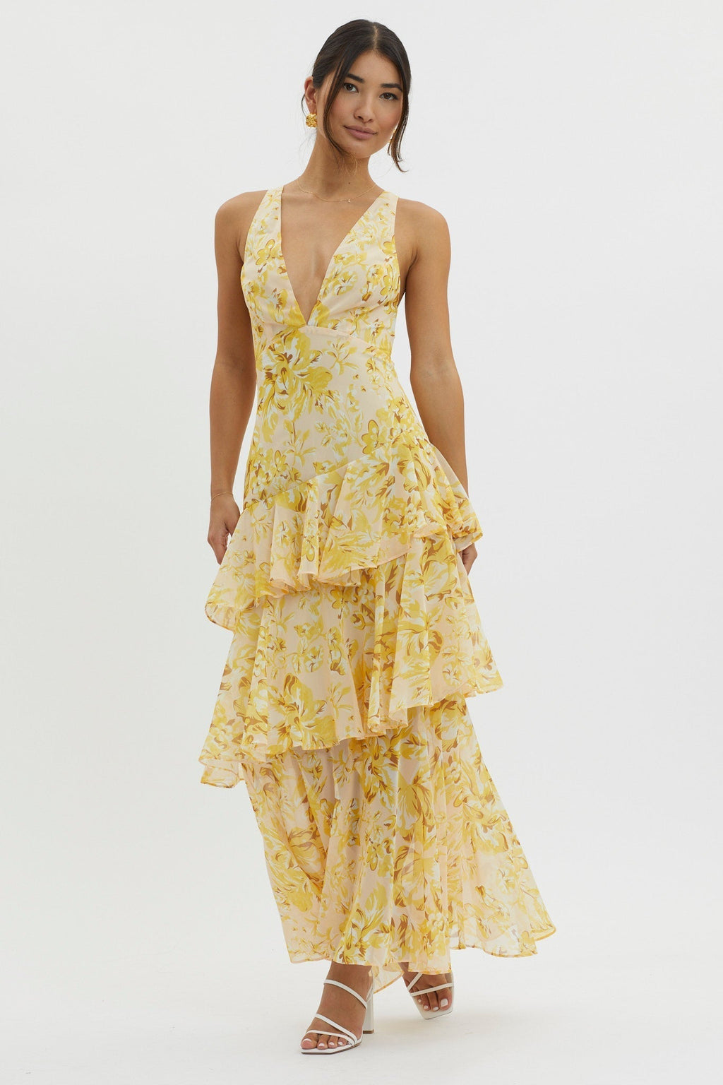 Amelia | Bloom Straight-Cut Midi Dress