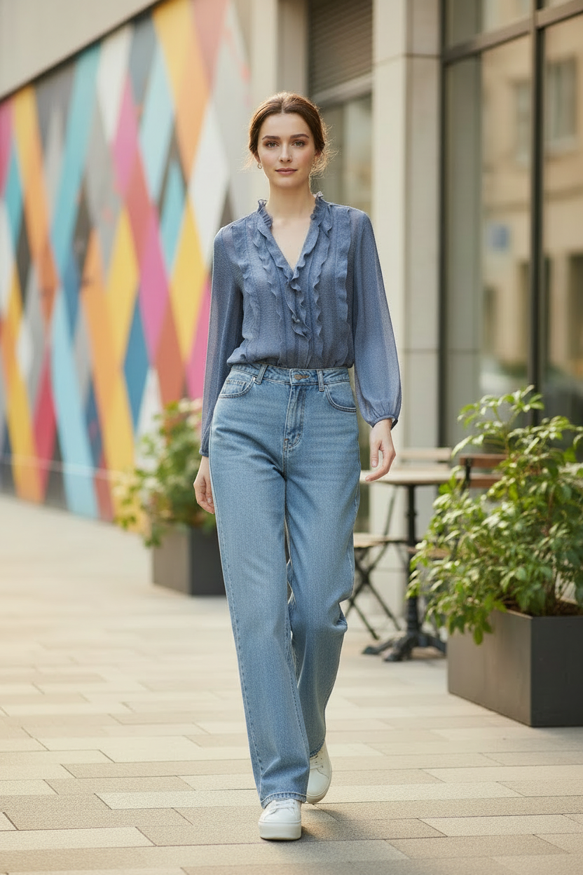 Elise | Soft Ruffle Blouse