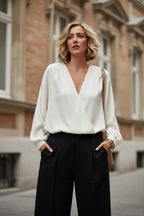 Elle | Elegant Wrap Blouse