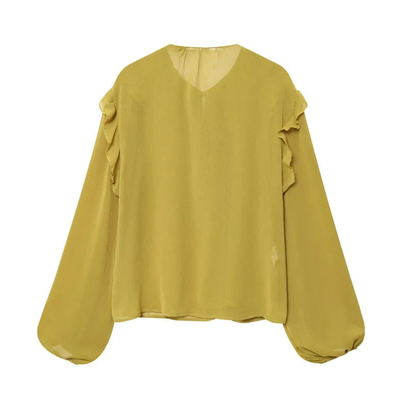 Élodie | Layered Bubble Sleeve Blouse