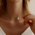Roselle Pearl Necklace