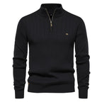 Aloïs | Men's winter sweater with zipped neck and optimal warmth
