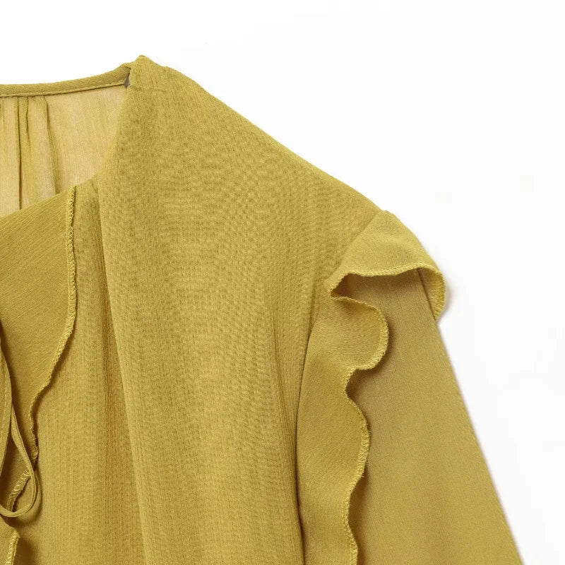 Élodie | Layered Bubble Sleeve Blouse