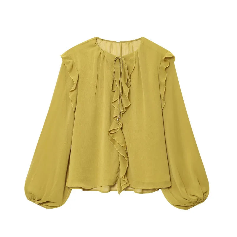 Élodie | Layered Bubble Sleeve Blouse