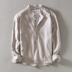 CALLEN | LINEN MANDARIN SHIRT