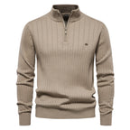 Aloïs | Men's winter sweater with zipped neck and optimal warmth