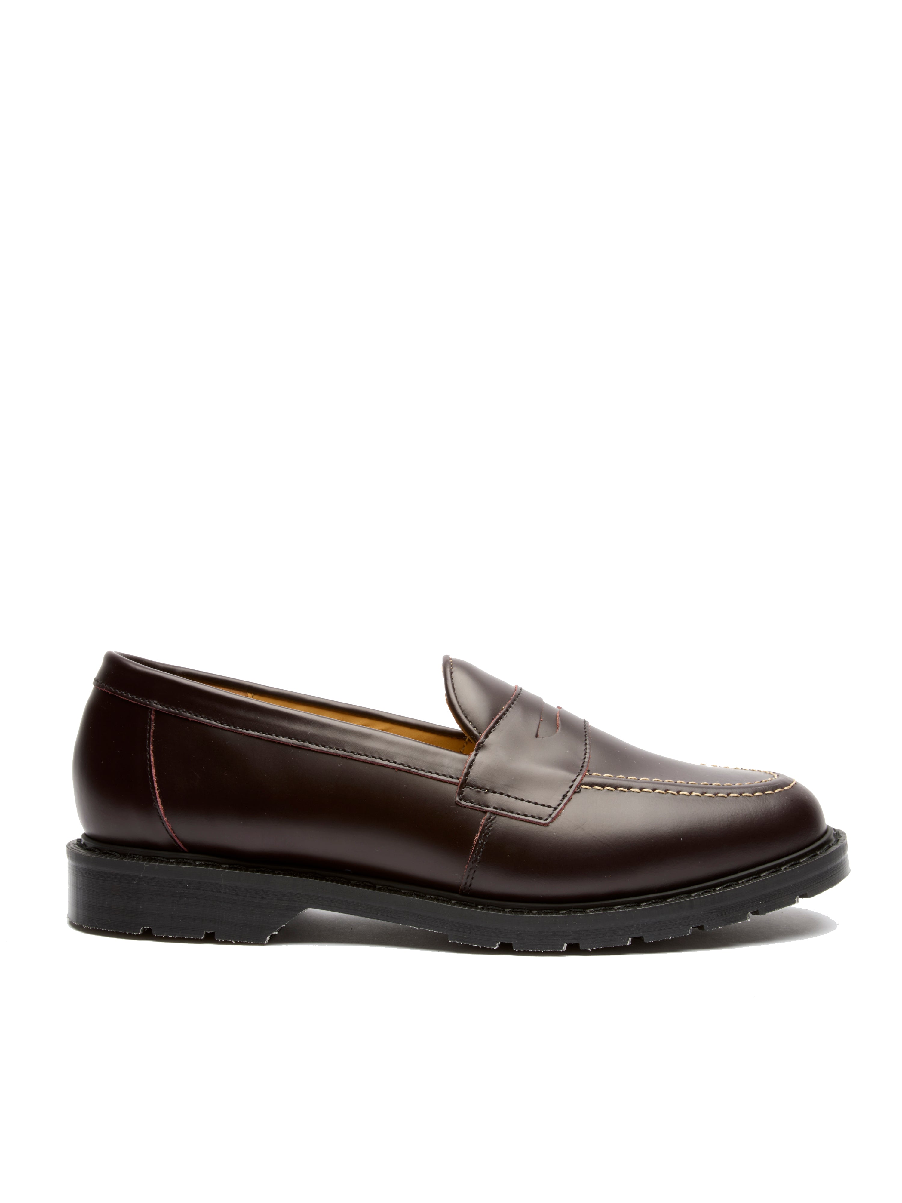 Solovair x Oliver Spencer Penny Loafer Ox Blood Leather Contrast Stitch 0