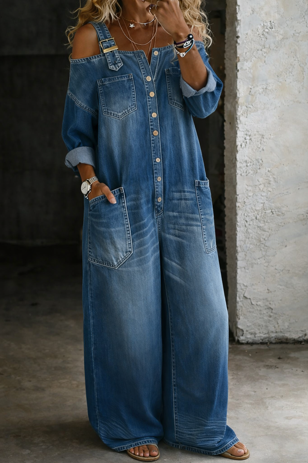 Sophia Denim Jumpsuit for Women 3