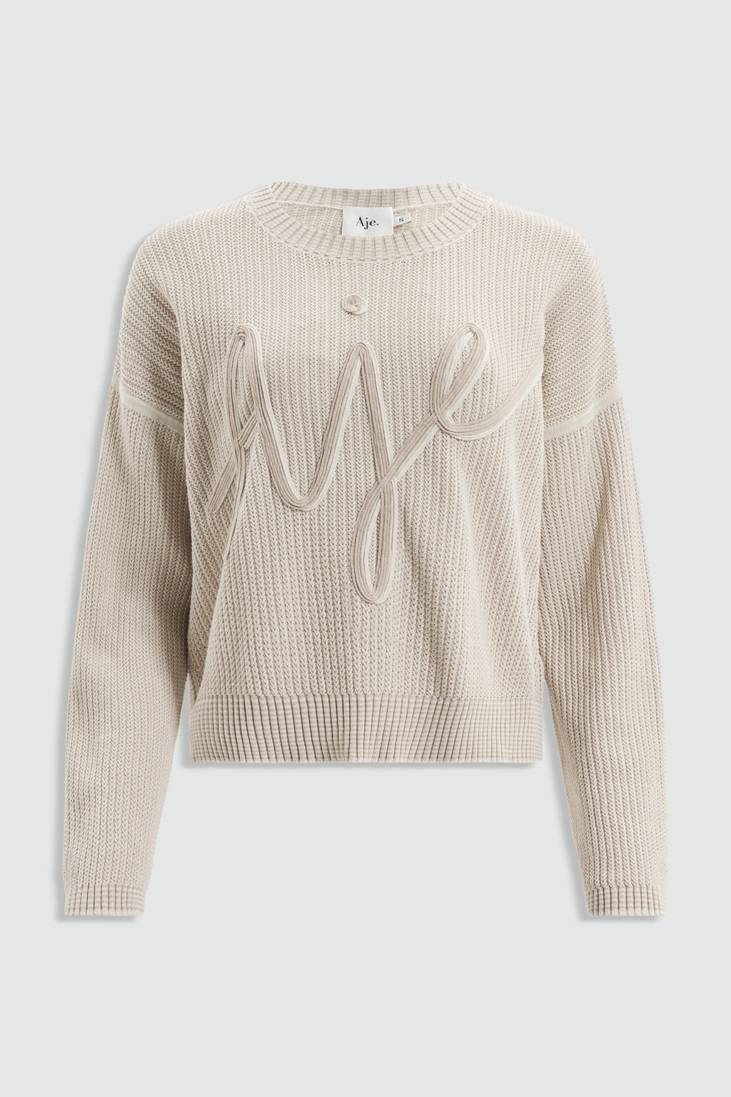 Soren Metis Logo Knit Jumper Relaxed Fit Cotton 1