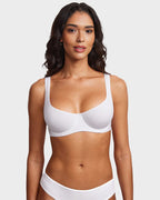 Black balconette bra with lace detailing and adjustable straps, offering elegant support and a classic silhouette. 6