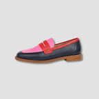 Vibrant print cushioned slip-on loafers for women, featuring a comfortable and casual style. 3