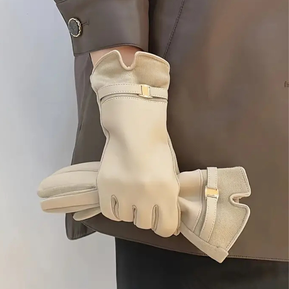 Cina | Waterproof leather gloves for winter