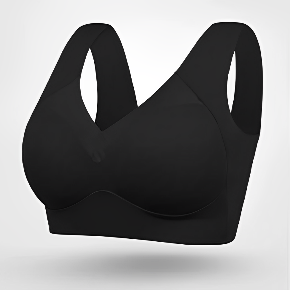 Wende seamless bra in black, product view