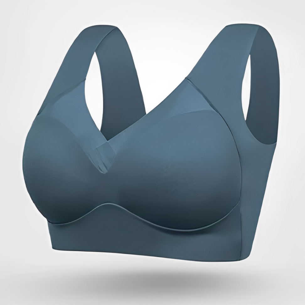 Wende seamless bra in dark blue, product view