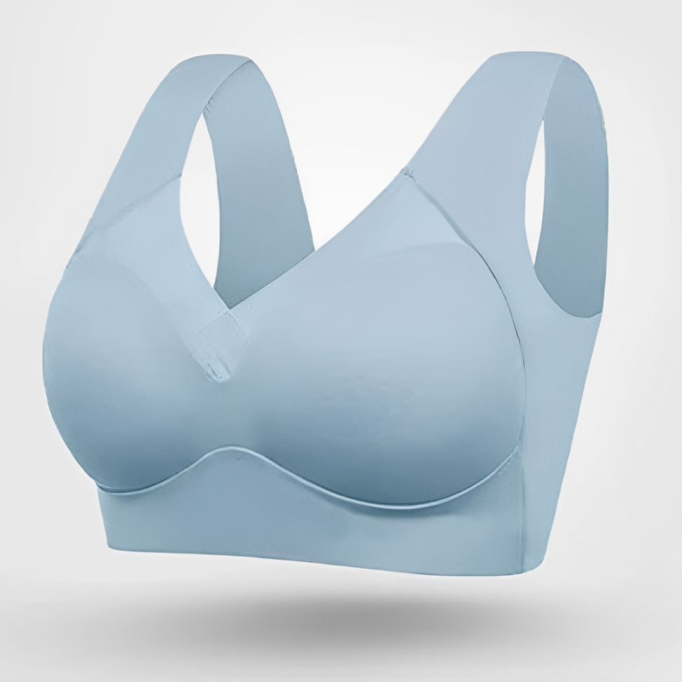 Wende seamless bra in light blue, product view