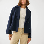 Petra | Women’s Cropped Double-Breasted Coat