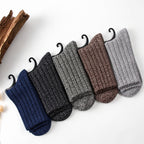 Wout ribbed winter socks, five-pair set