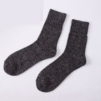 Wout ribbed winter socks, charcoal