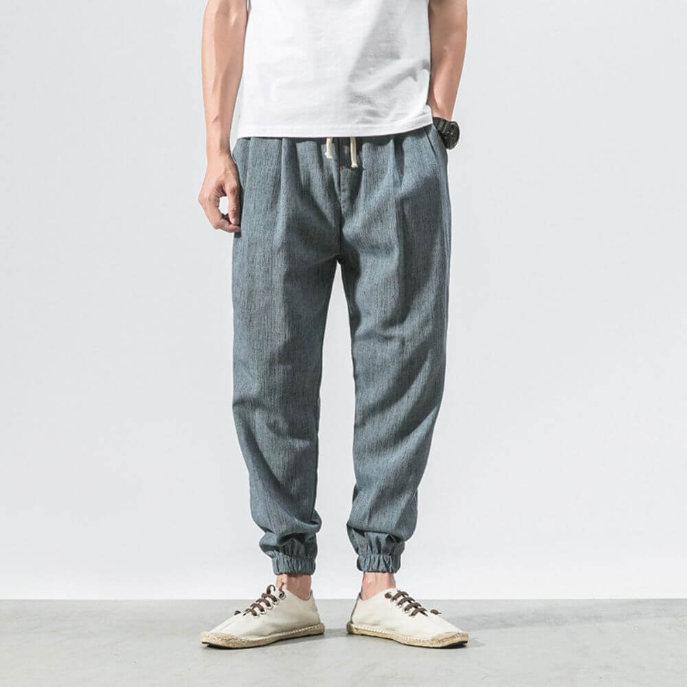 Demy | Lightweight men's comfort pants made of cotton and linen