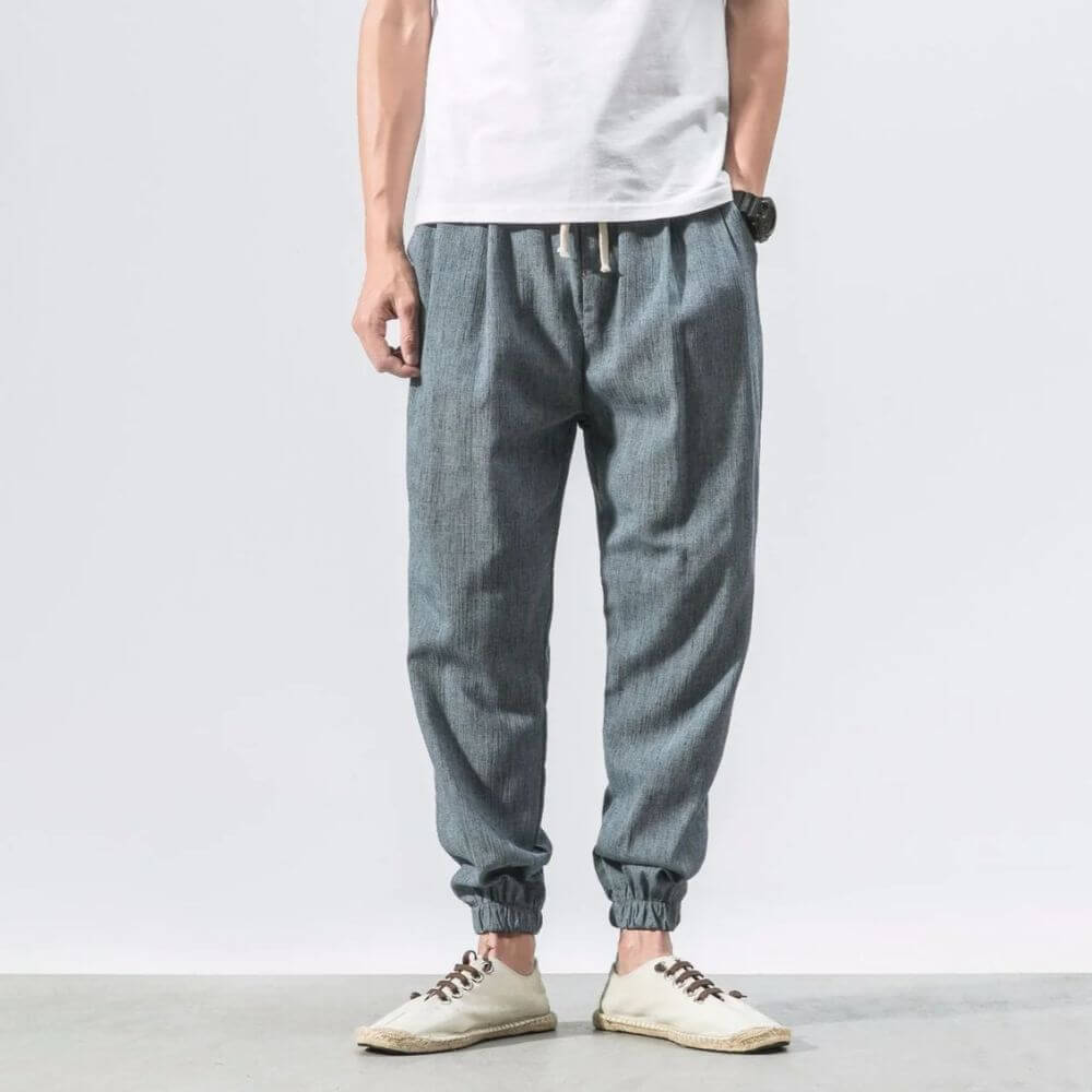 Demy | Lightweight men's comfort pants made of cotton and linen