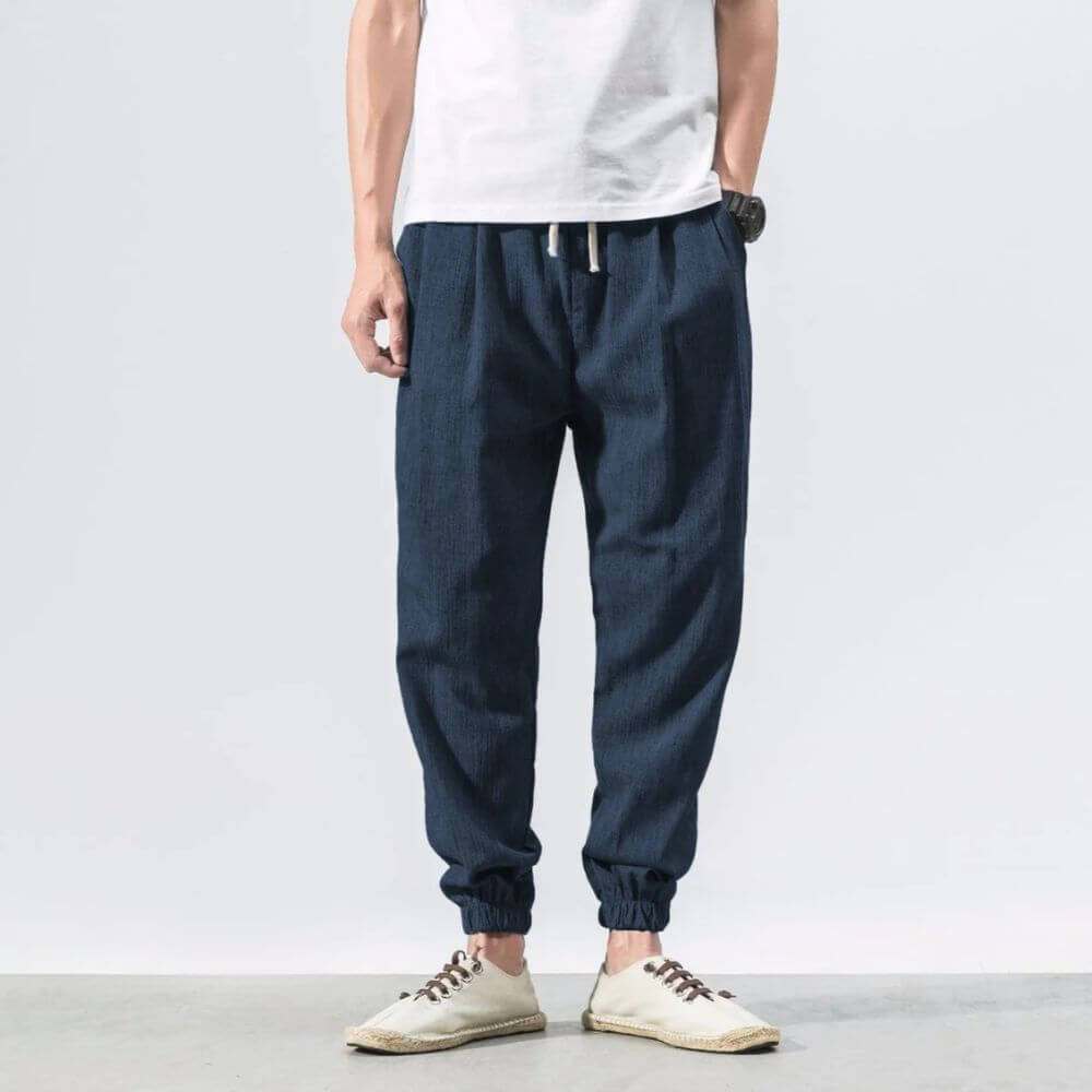 Demy | Lightweight men's comfort pants made of cotton and linen
