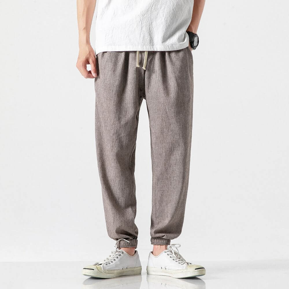 Demy | Lightweight men's comfort pants made of cotton and linen