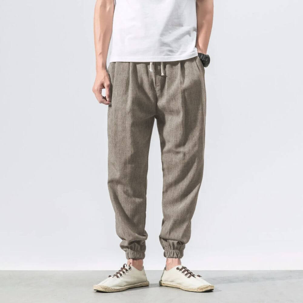 Demy | Lightweight men's comfort pants made of cotton and linen