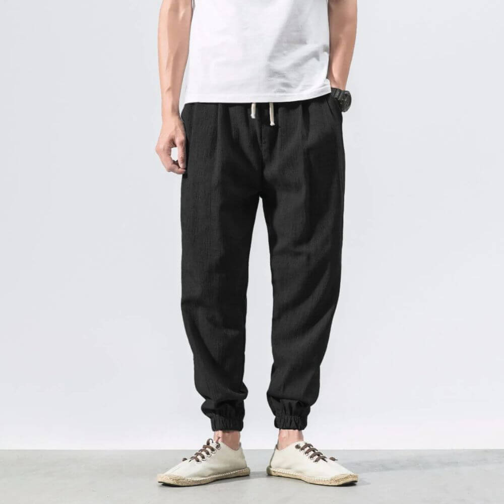 Demy | Lightweight men's comfort pants made of cotton and linen