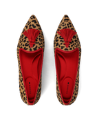 Zinnia Starfinch 15 Tassel Leopardprint Haircalf Pointed Toe Loafer 1