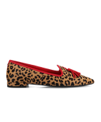 Zinnia Starfinch 15 Tassel Leopardprint Haircalf Pointed Toe Loafer 2