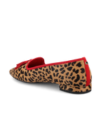 Zinnia Starfinch 15 Tassel Leopardprint Haircalf Pointed Toe Loafer 3