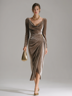 Elegant Velvet | Midi Dress