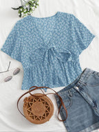 Althea | Casual Summer V-Neck Flowy Top