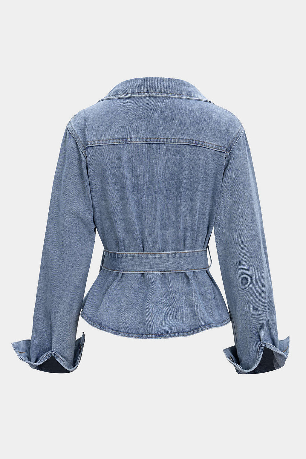 Denim | Tie-Up Long Sleeve Shirt