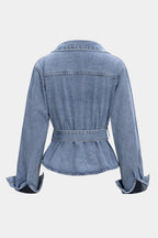 Denim | Tie-Up Long Sleeve Shirt