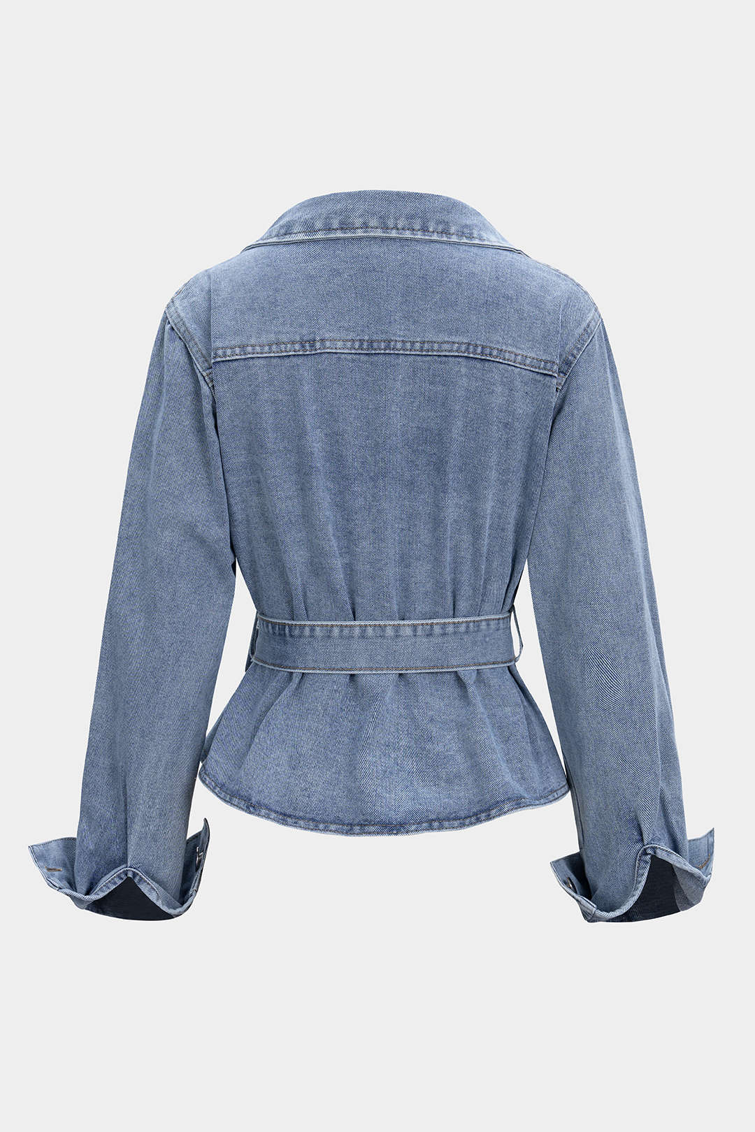 Denim | Tie-Up Long Sleeve Shirt