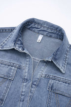 Denim | Tie-Up Long Sleeve Shirt