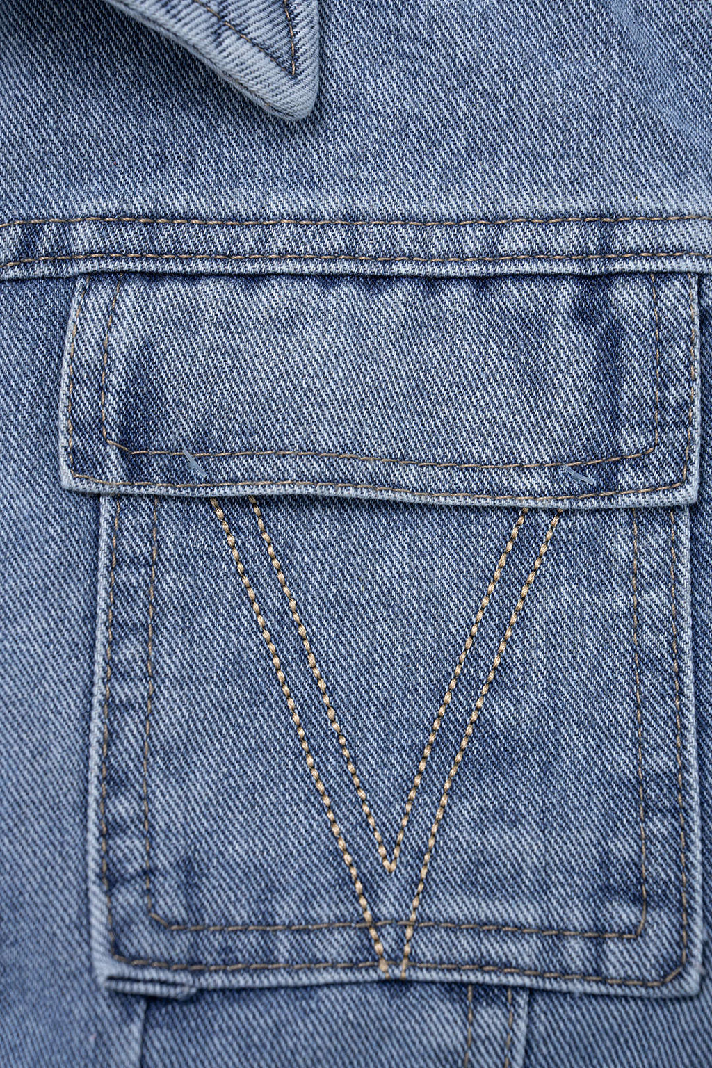 Denim | Tie-Up Long Sleeve Shirt