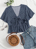 Althea | Casual Summer V-Neck Flowy Top