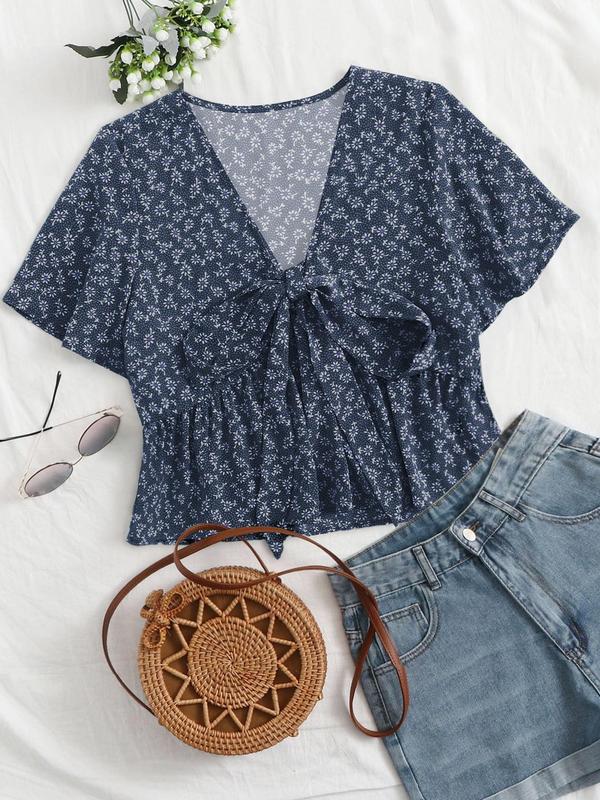 Althea | Casual Summer V-Neck Flowy Top