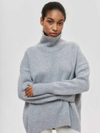 Ciara | Oversized Ribbed Turtleneck Sweater for Women