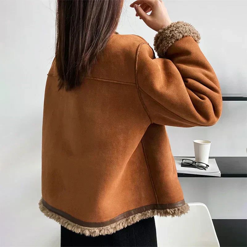 Rosali | Buttoned Sheepskin Jacket