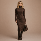 Onelia | Elegant Terracotta Dress.